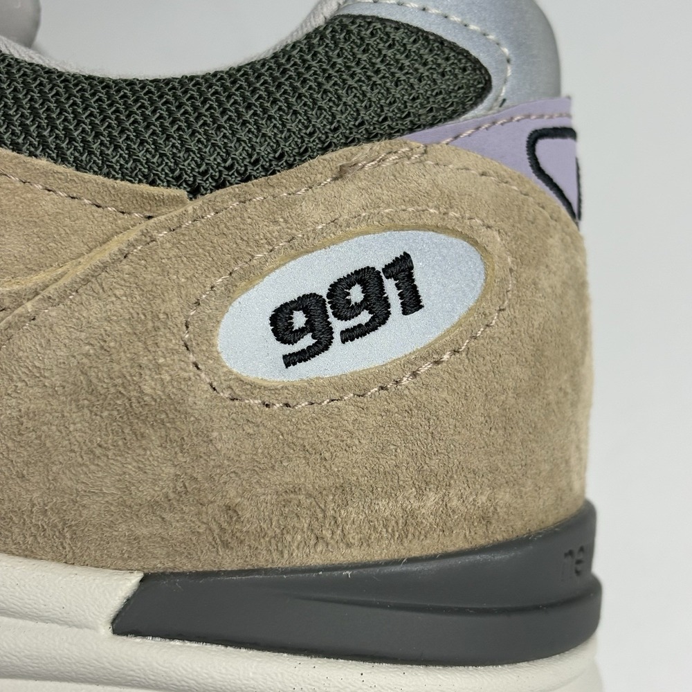 New Balance U991DL2 Gray Green Purple White Sneakers Men's US10 Make In England - Picture 10 of 16
